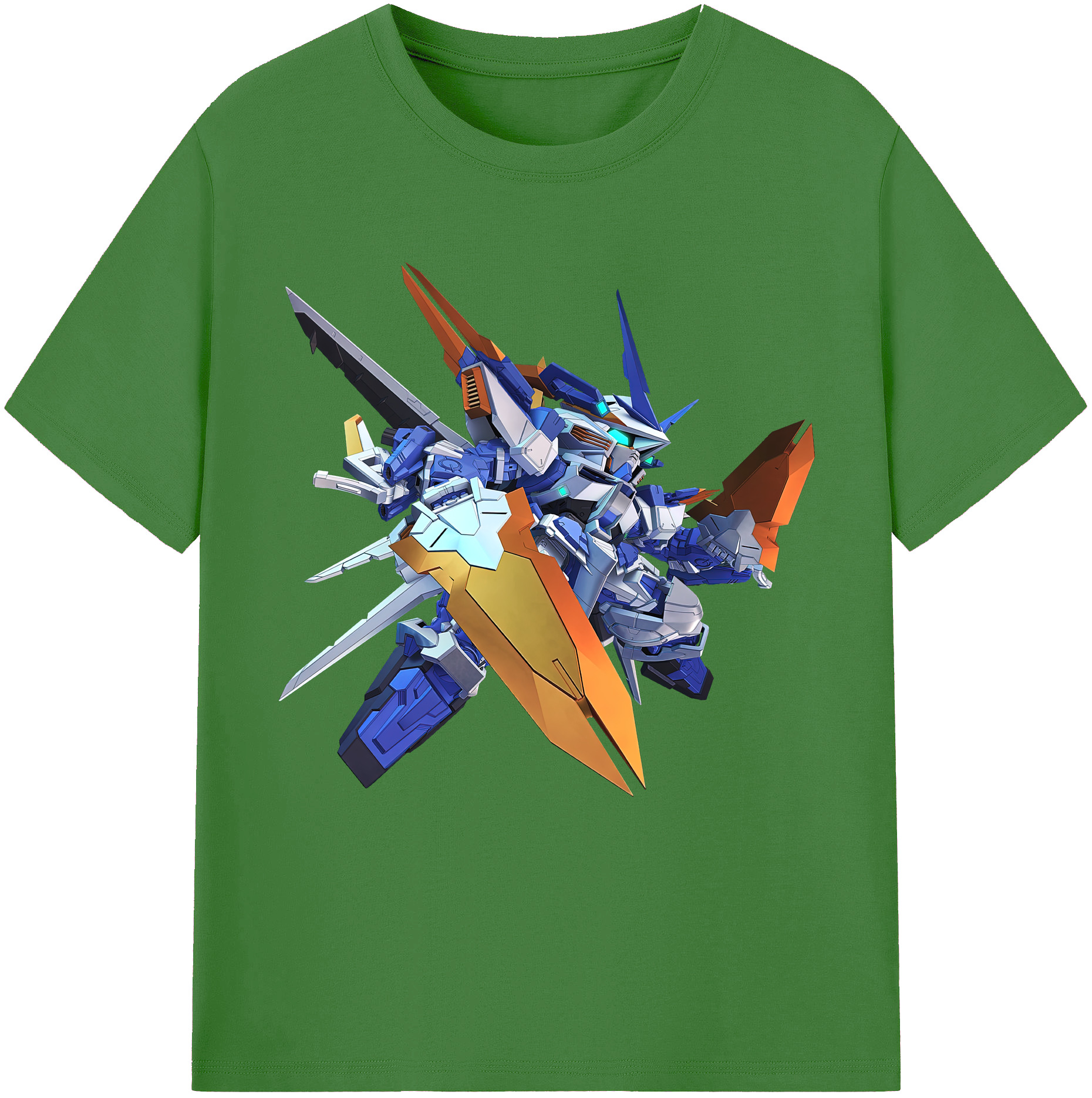 （画像用） 機動戦士ガンダム Mobile Suit Gundam レディースカジュアルプリントTシャツ（綿100％）